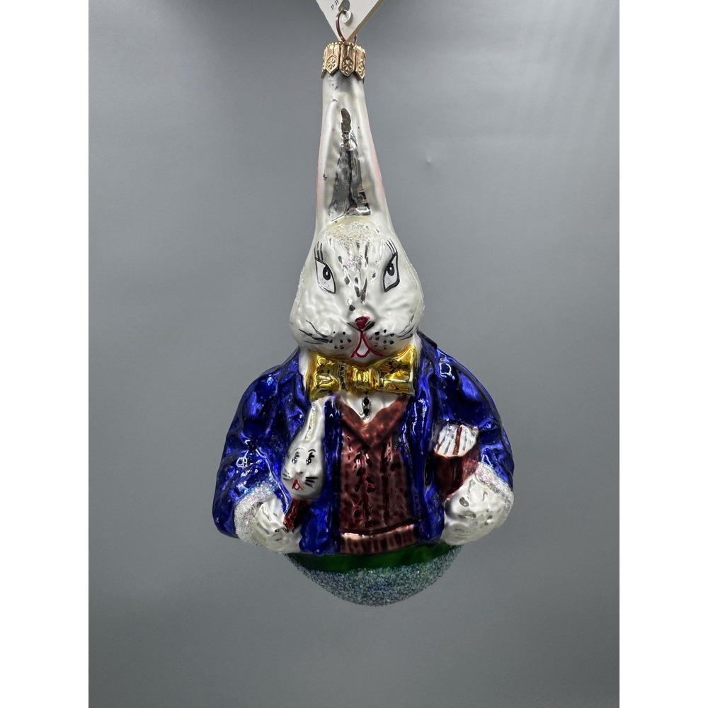 Vintage 1996 Christopher Radko Professor Hare Ornament